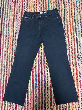 Calvin Klein Jeans Black Straight-Leg Denim